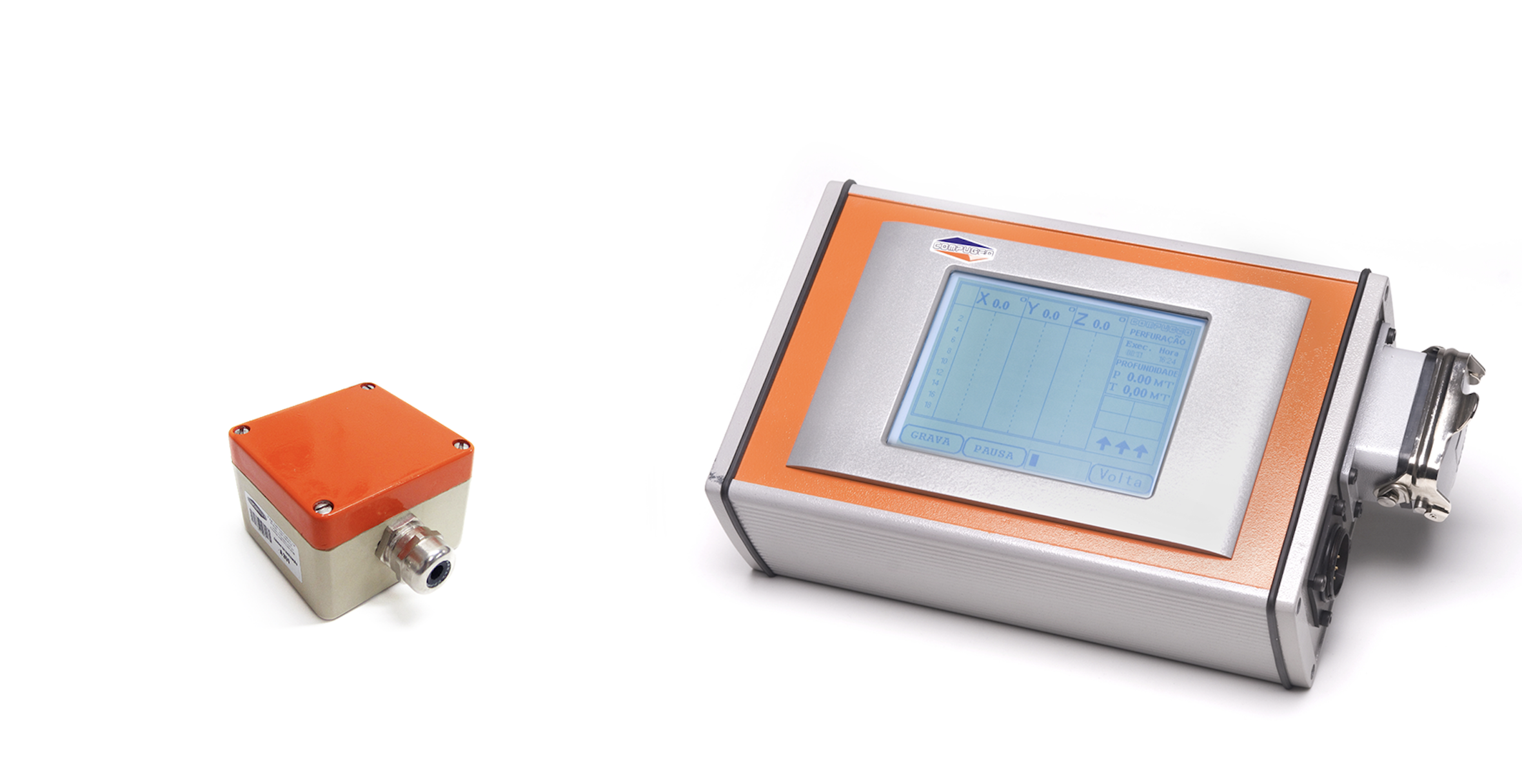 Kit de instalação do SIMPcS: computador e sensor de inclinação